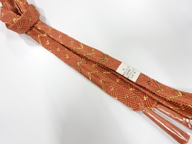 未使用品　正絹　手組帯締め